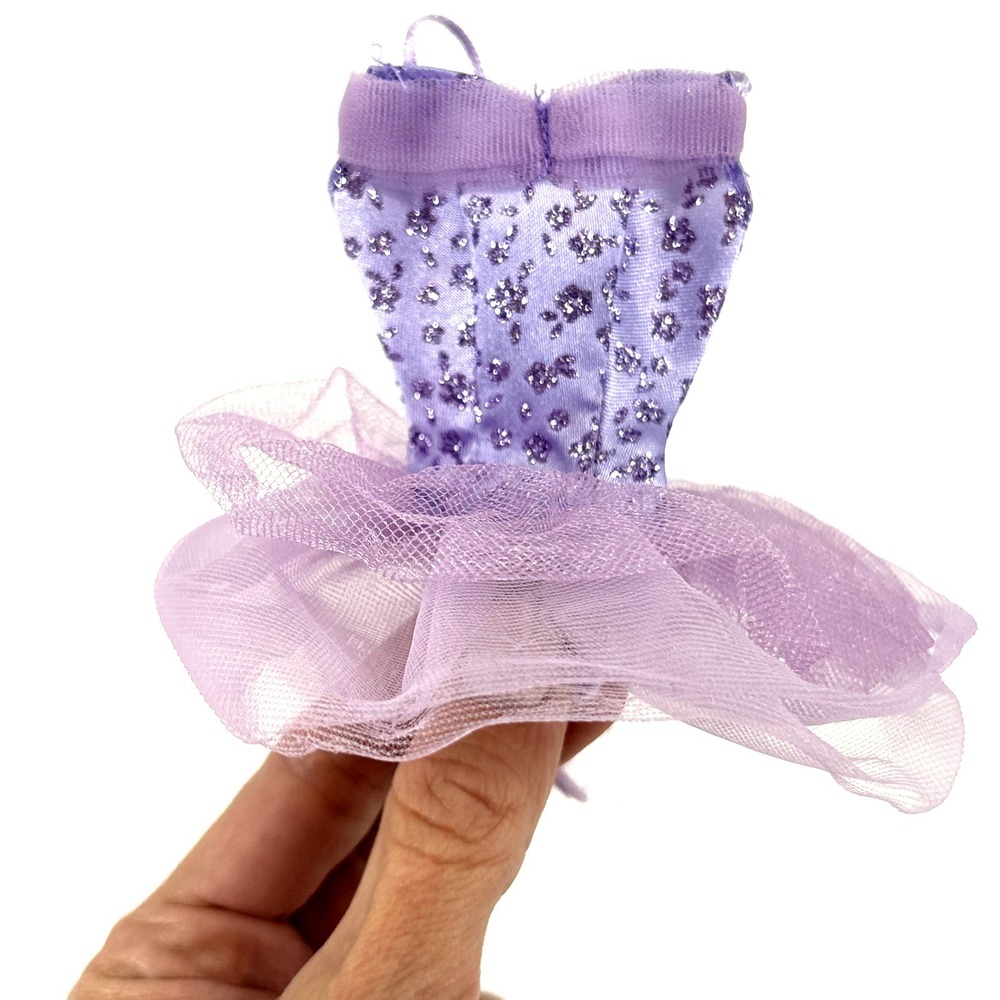 Barbie Light Purple Satin Ballerina Ballet Tutu Dress w Attached Panties